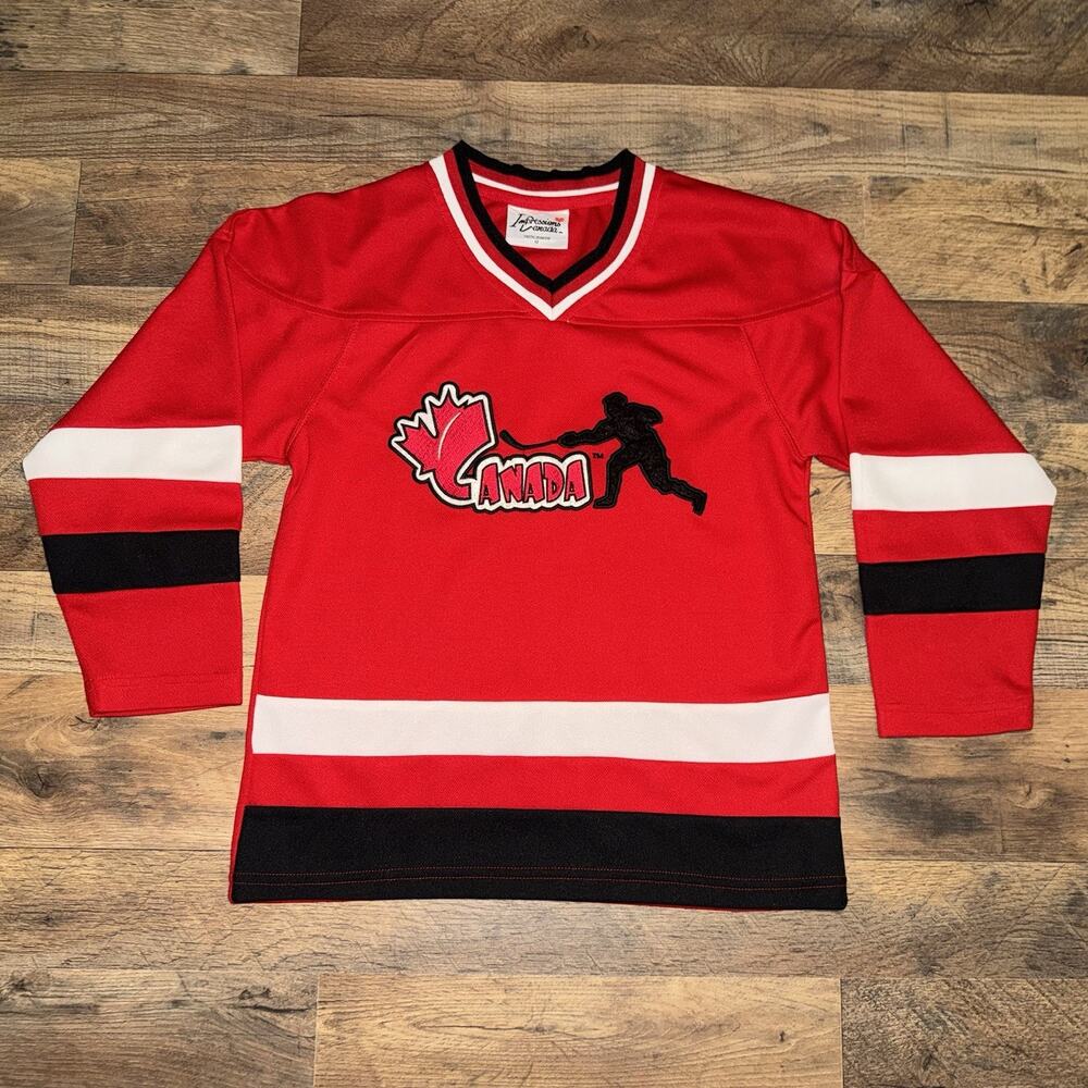 Impressions Canada Hockey Jersey Youth Size 12 Red